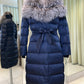 Kaimana Genuine Fox Fur Trim Premium Down Coat