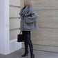 Alaska Outerwear Company Ares mohair parka with genuine fur trim and down fill