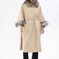 Saga®Furs Silver Fox Wool Cashmere Coat