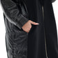 Genuine Silver Fox Fur Italian Cashmere Wool Freudenberg Comfortemp® Coat