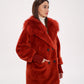 Genuine Lama Fur Peruvian Wool Coat