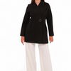 Opera Cashmere Blend Overcoat in Black - Black