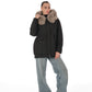 Genuine Polar Fox Trim Coat