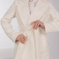 Pre-Order. Re-Stock Ships September 30. Astoria Classic Wraparound Wool Blend Overcoat in Ivory