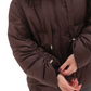 Utah Genuine Fur Trim Down Fill Jacket in Fig