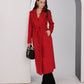Astoria Classic red wraparound wool blend overcoat by Alaska® Outerwear Company