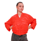 Alaska® Outerwear Company Lexi cropped jacket in coral, front view