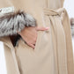 Saga®Furs Silver Fox Wool Cashmere Coat