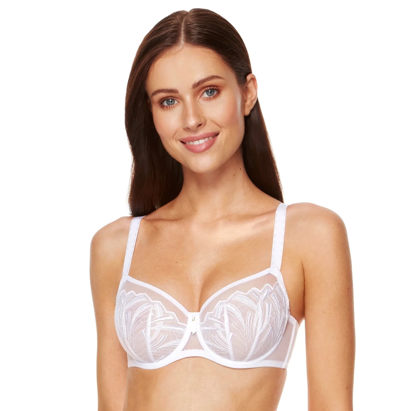 Sheer Mesh Balconette Bra Gorteks Angel-0