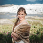 Brown Faux Fur Shawl (Butterfly Brw04)