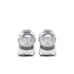 White and Cool Grey Air Jordan 6 Rings gradeschool sneakers featuring Nike and Jordan branding, displayed on a plain background.