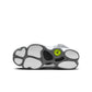 White and cool grey Air Jordan 6 Rings grade school sneakers, featuring a stylish design and Nike branding.
