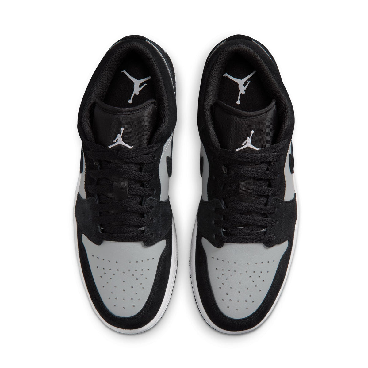 Denim Exchange Air Jordan 1 Low men's shoes in black and white sneaker design
