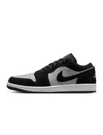 Air Jordan men's 1 Low sneakers in black and white by Denim Exchange
