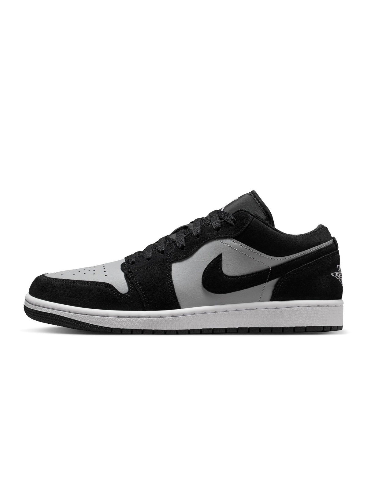 Air Jordan men's 1 Low sneakers in black and white by Denim Exchange