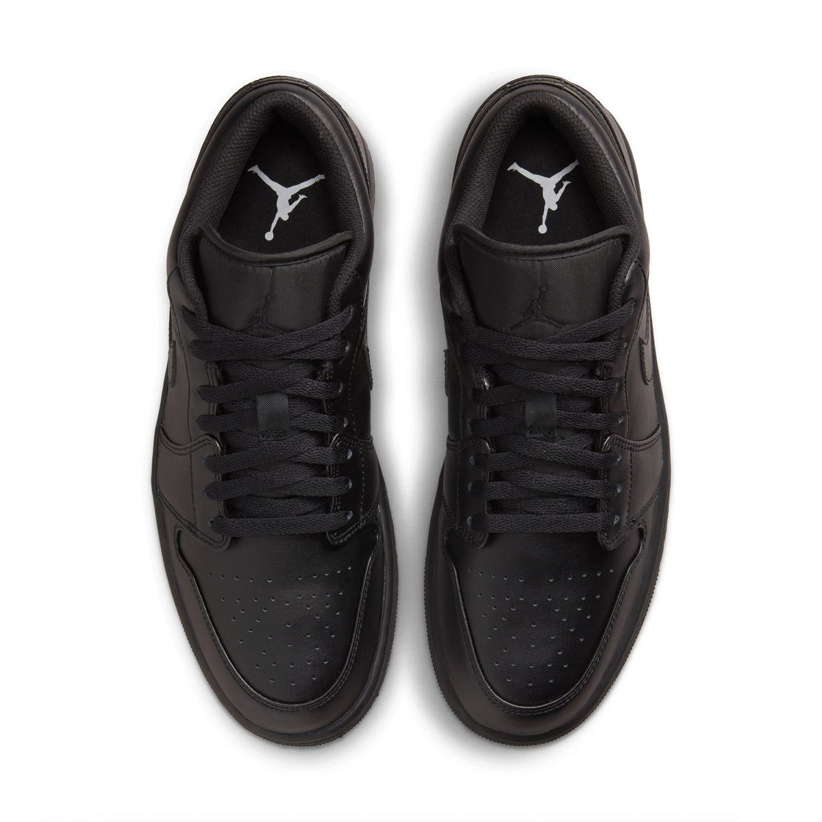 Denim Exchange Air Jordan men's 1 Low Triple Black sneakers in a low-top design