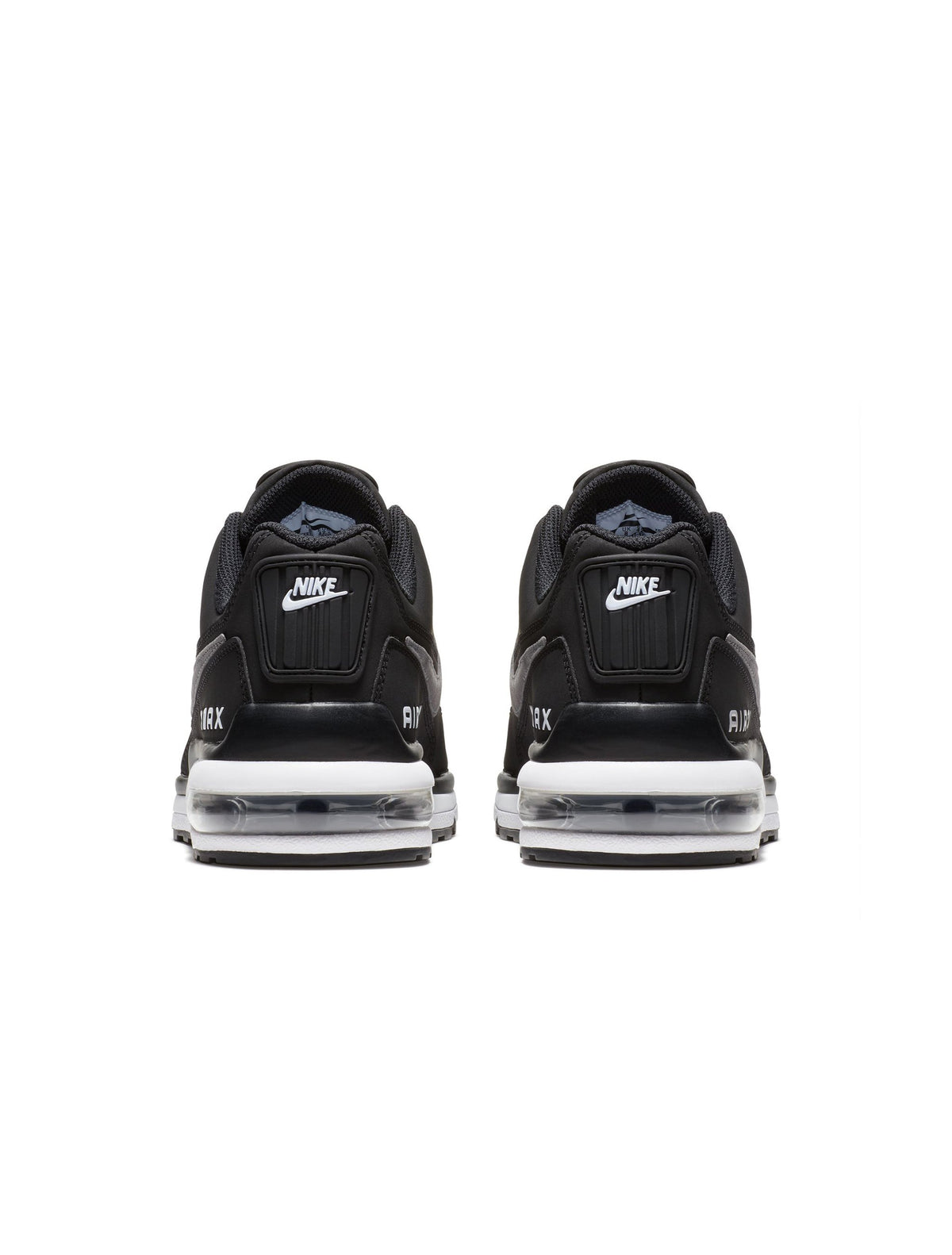 Nike men's Air Max LTD 3 footwear in black and dark grey.