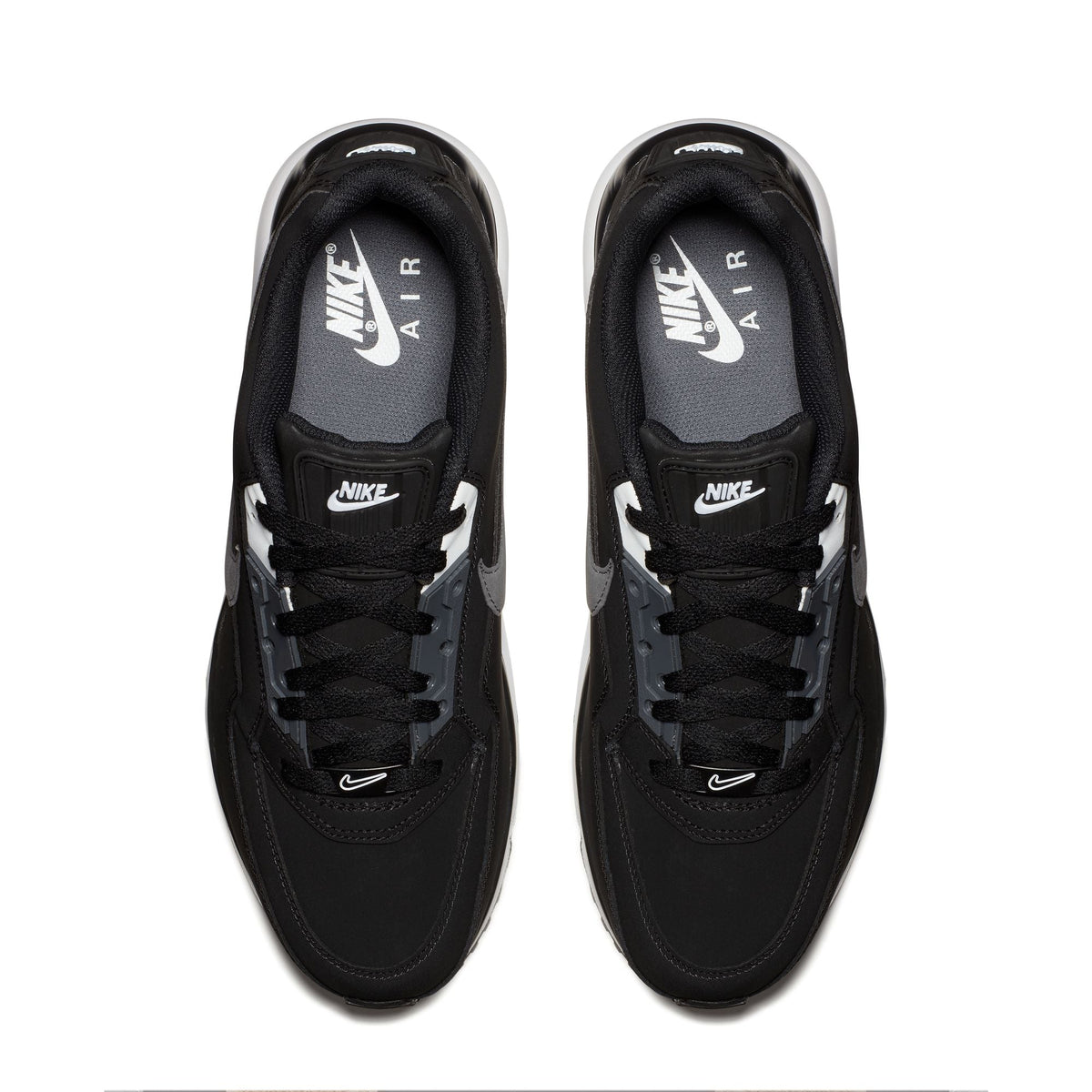 Nike men's Air Max LTD 3 footwear in black and dark grey