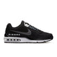 Nike men's Air Max LTD 3 footwear in black and dark grey, side view.