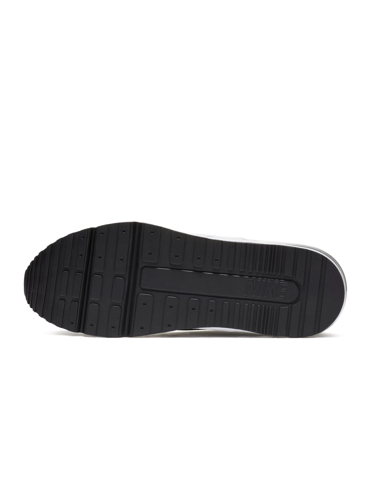 Nike men's Air Max LTD 3 sneakers in black and dark grey, side view