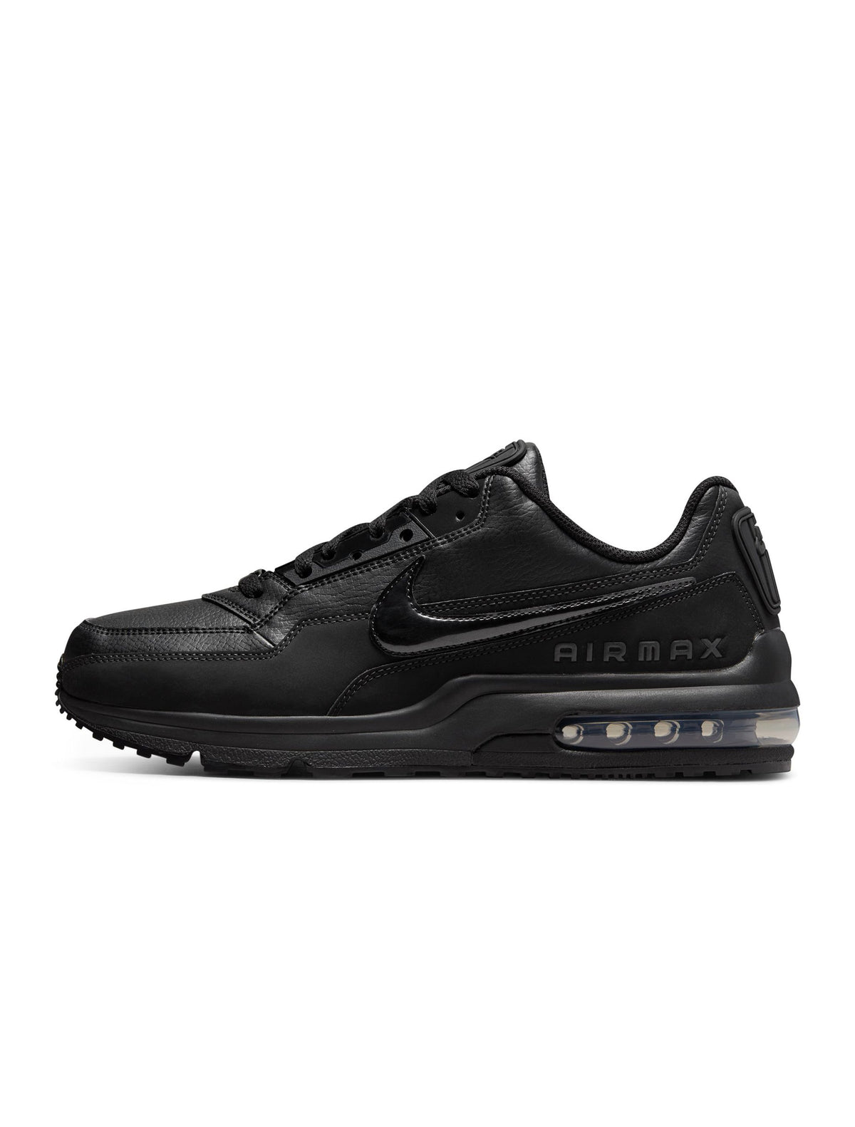 Black Nike Men's Air Max LTD 3 sneakers, side view
