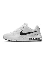 Men's Nike Air Max LTD 3 sneakers in white and black, side view