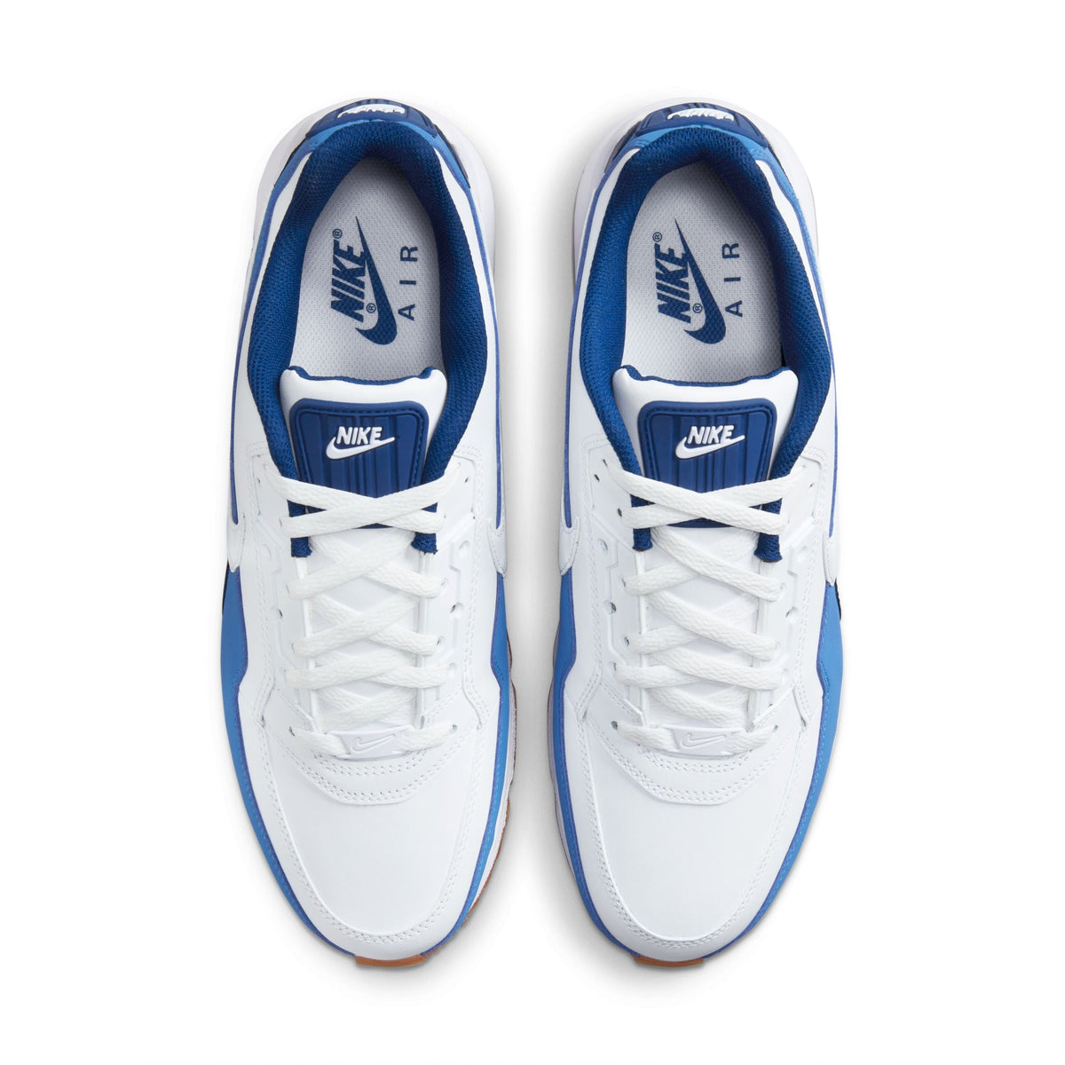 Nike Men's Air Max LTD 3 men's footwear in white with Coastal Blue accents, side view