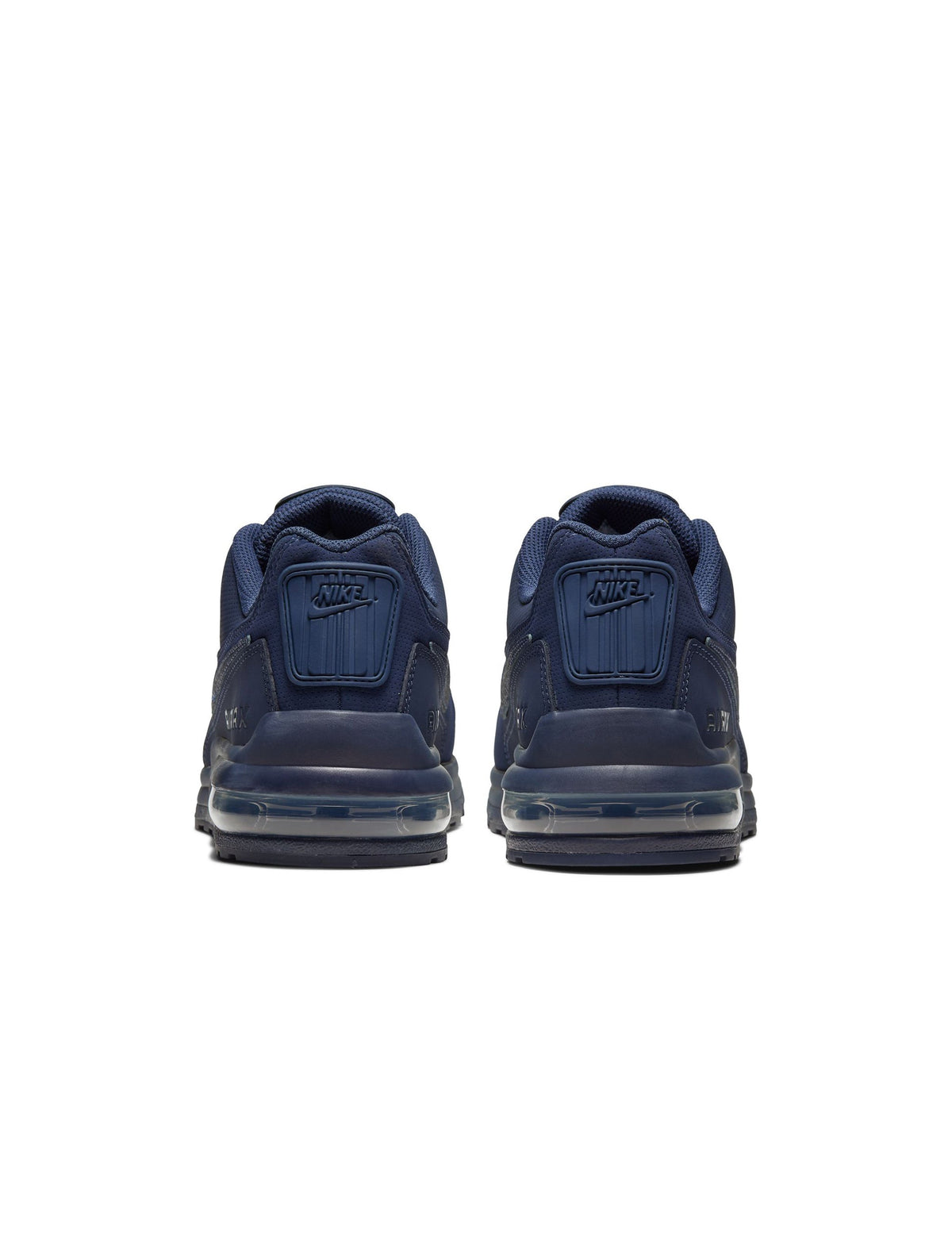 Nike men's Air Max LTD 3 navy footwear, side view with classic Air cushioning design