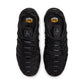 Nike Men's Air VaporMax Plus black and black men's footwear sneakers, side view