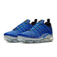 Nike Men's Air Vapormax Plus sneakers in Game Royal blue and black.