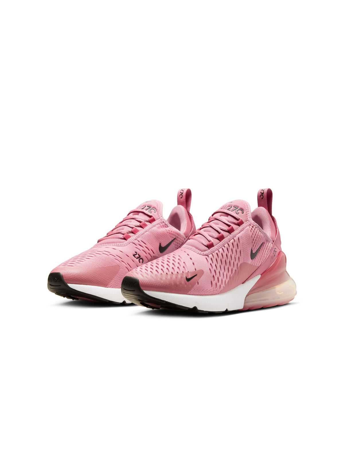 Pink Nike Air Max 270 women's footwear featuring a sleek design and breathable mesh upper, perfect for casual wear.