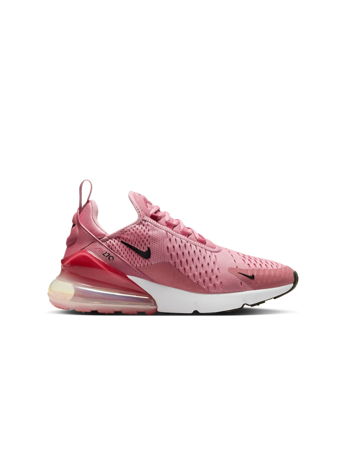 Women's Nike Air Max 270 sneakers in Elemental Pink with a sleek design and cushioned sole for comfort and style.
