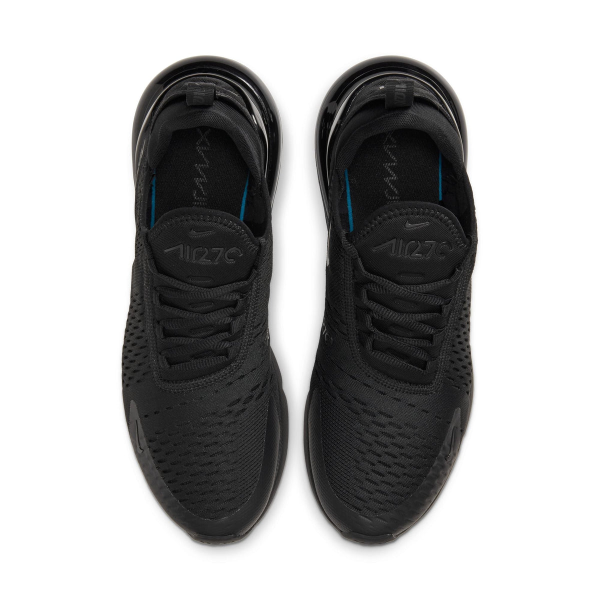 Nike Air Max 270 men's black footwear by Denim Exchange, side view sneaker image