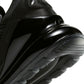 Black Nike Air Max 270 men's sneakers by Denim Exchange, side view