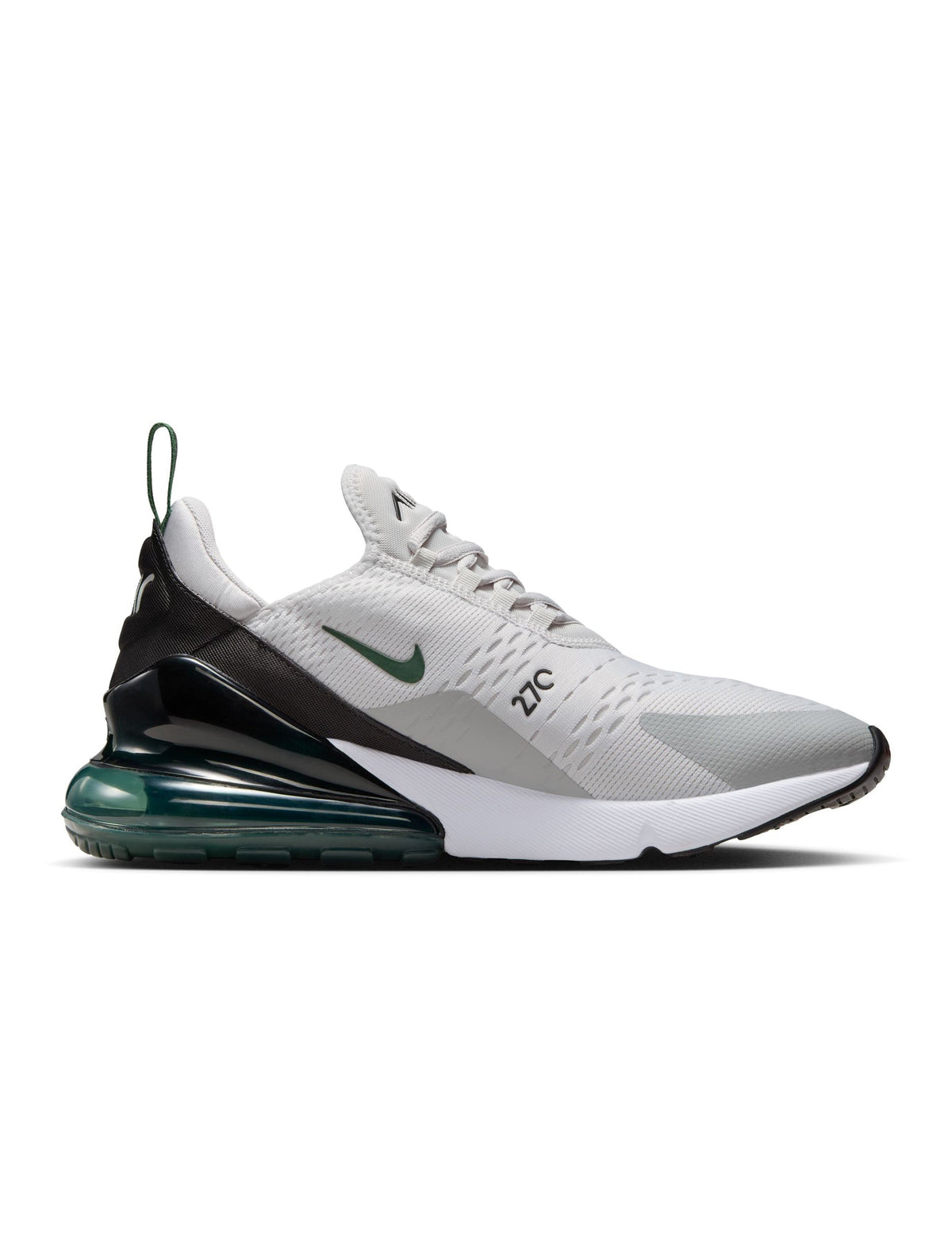 Denim Exchange Nike men's Air Max 270 sneakers in Vast Grey with visible Air cushioning outsole
