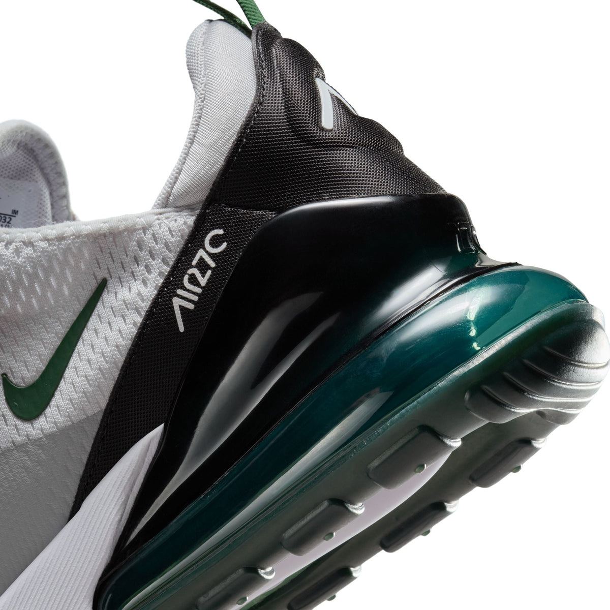 Nike Men's Air Max 270 sneakers in vast grey with visible air cushioning sole