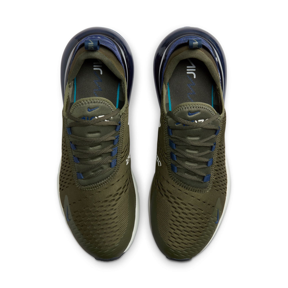 Nike Men's Air Max 270 Cargo sneakers in khaki and light bone side view