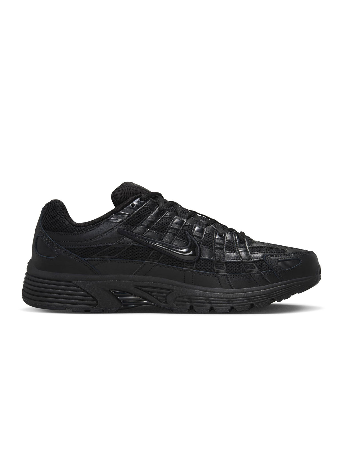 Nike men's P-6000 black sneakers by Denim Exchange, side view