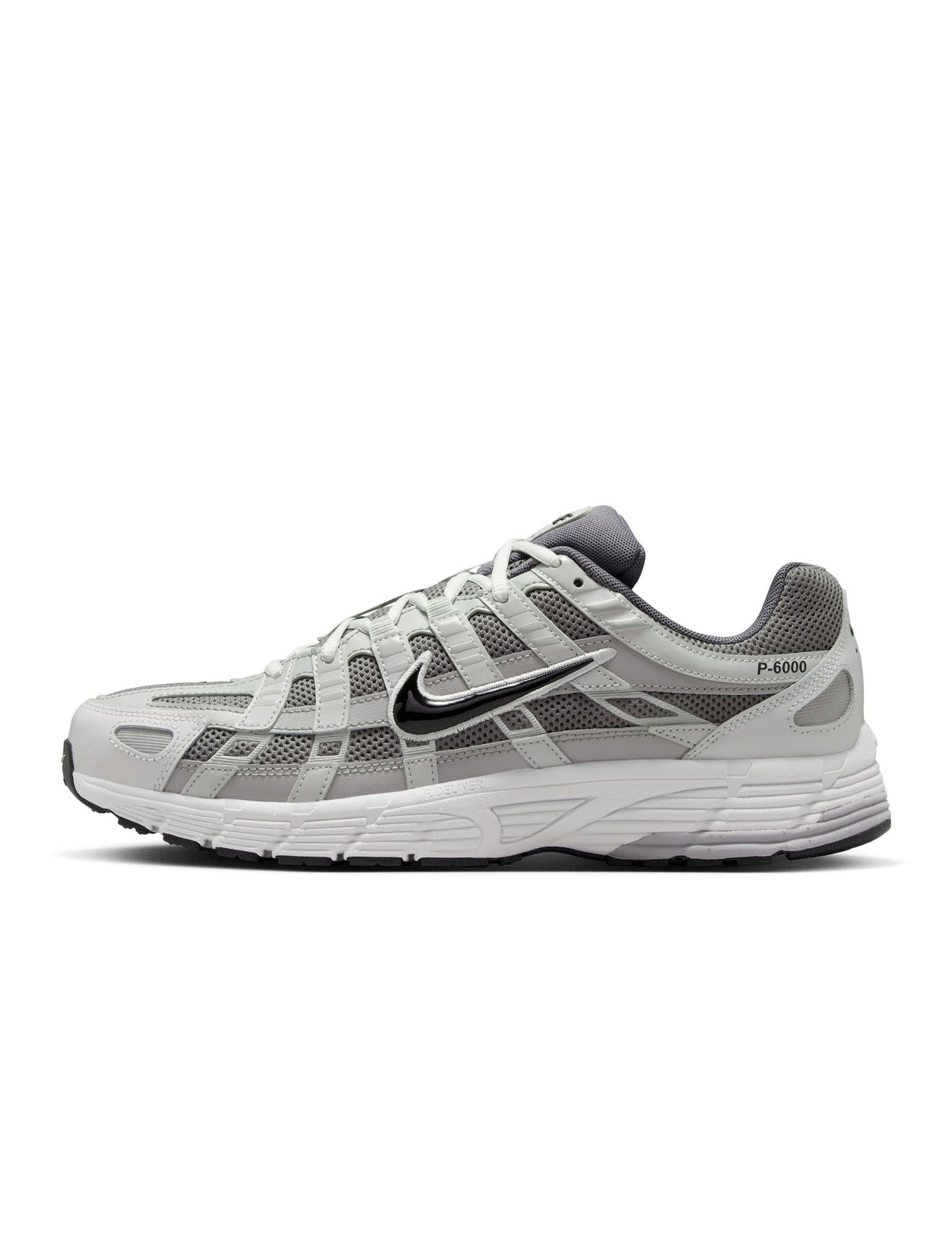 Nike men's P-6000 sneakers in atmosphere grey, side view
