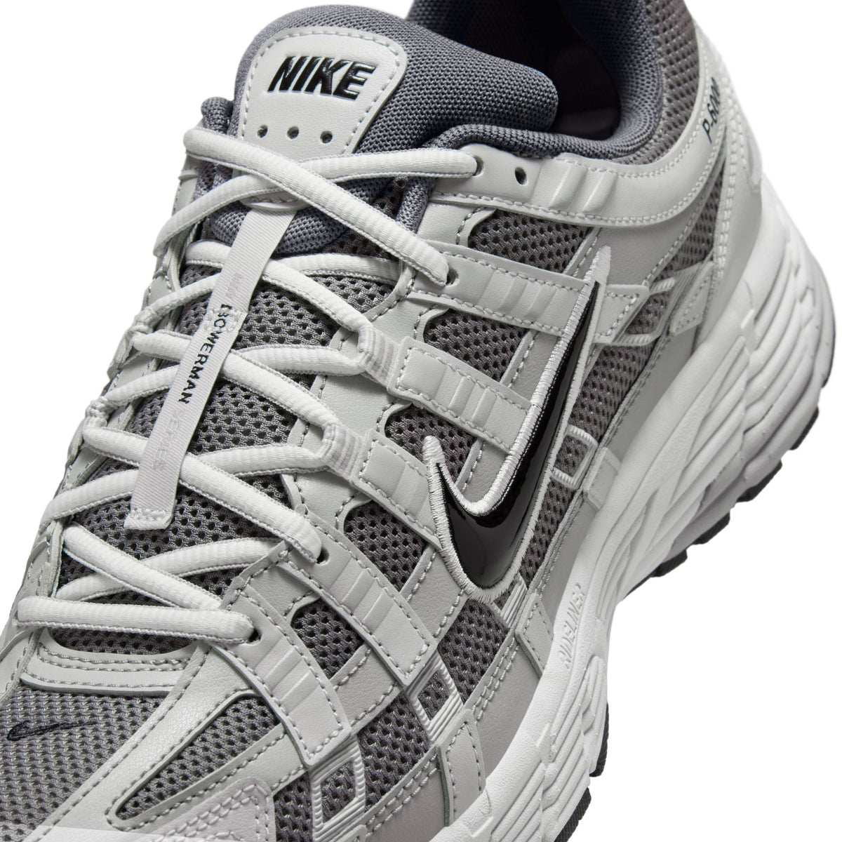 Nike men's P-6000 sneakers in atmosphere grey, side view
