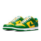Nike Mens Dunk Low SP Pine Green sneakers with green and white colorway, classic low-top design, and stylish athletic footwear.