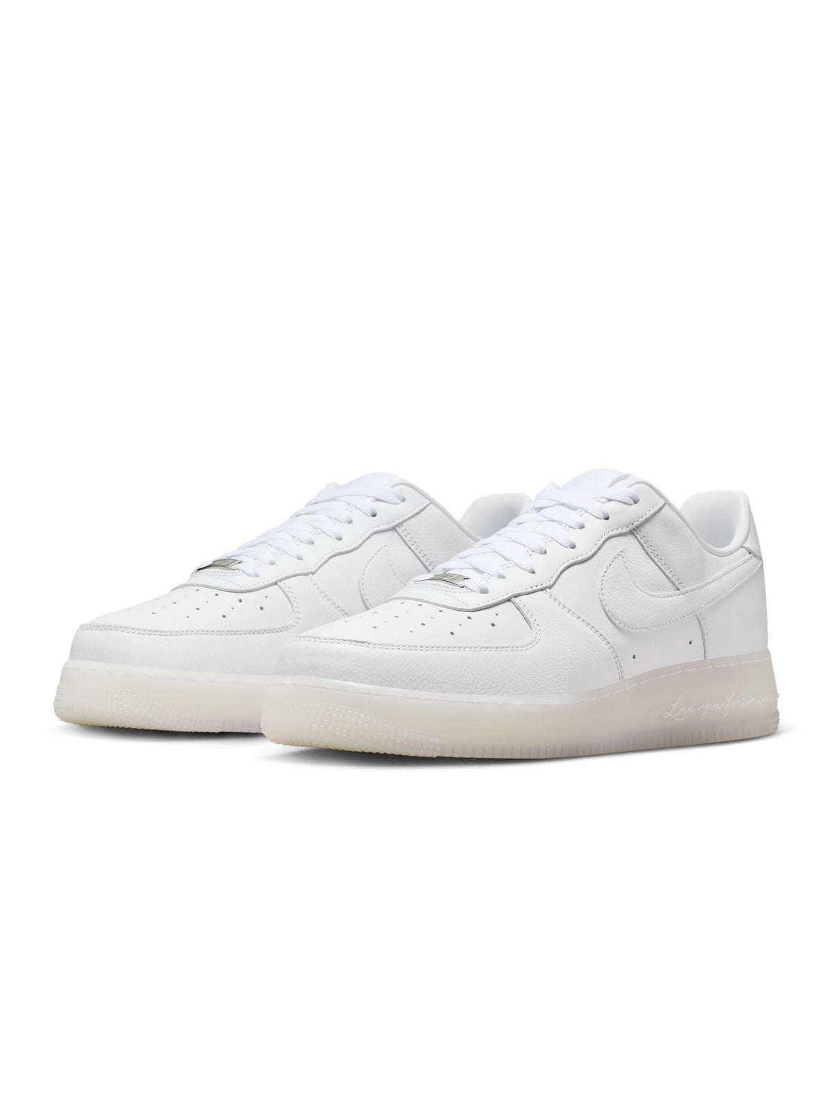Nike x Nocta Air Force 1 Low Love You Forever men's footwear in white, by Denim Exchange