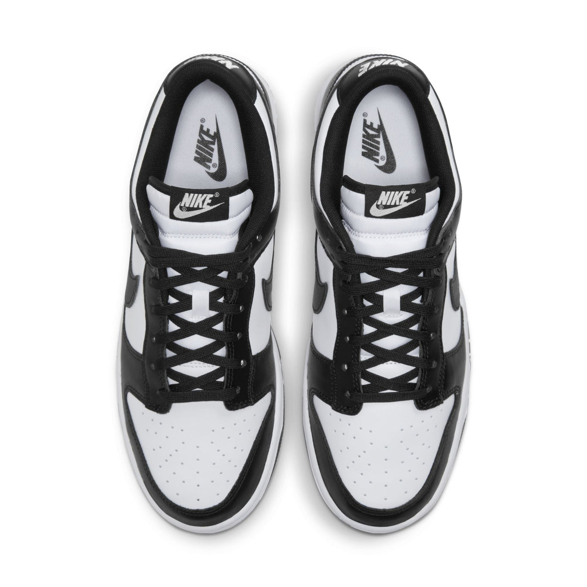 Men's Nike Dunk Low Panda sneakers in black and white