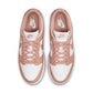 Nike Womens Dunk Low Rose Whisper sneakers by Denim Exchange in pink and white colorway