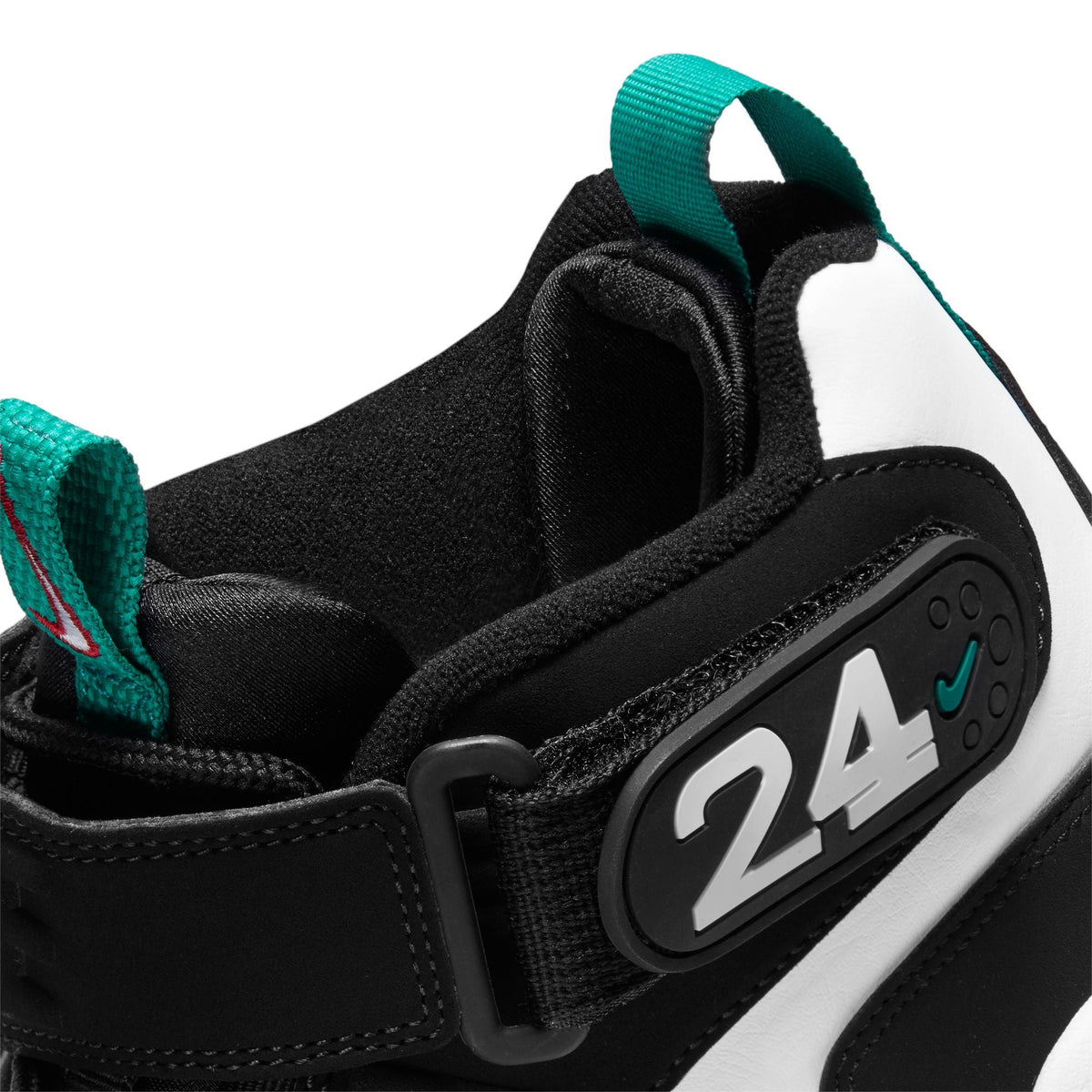Nike Men's Air Griffey Max 1 Fresh Water men's sneakers in white, black, and teal with visible side swoosh