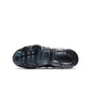 Nike Womens Air Vapormax Plus black and anthracite athletic footwear with sleek design and visible air cushioning.