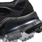 Nike Women's Air Vapormax Plus sneakers in black and anthracite with breathable mesh and rubber sole, designed for sporty style and comfort.