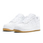 Nike men’s Air Force 1 ’07 white and gum sneakers with classic low-top design