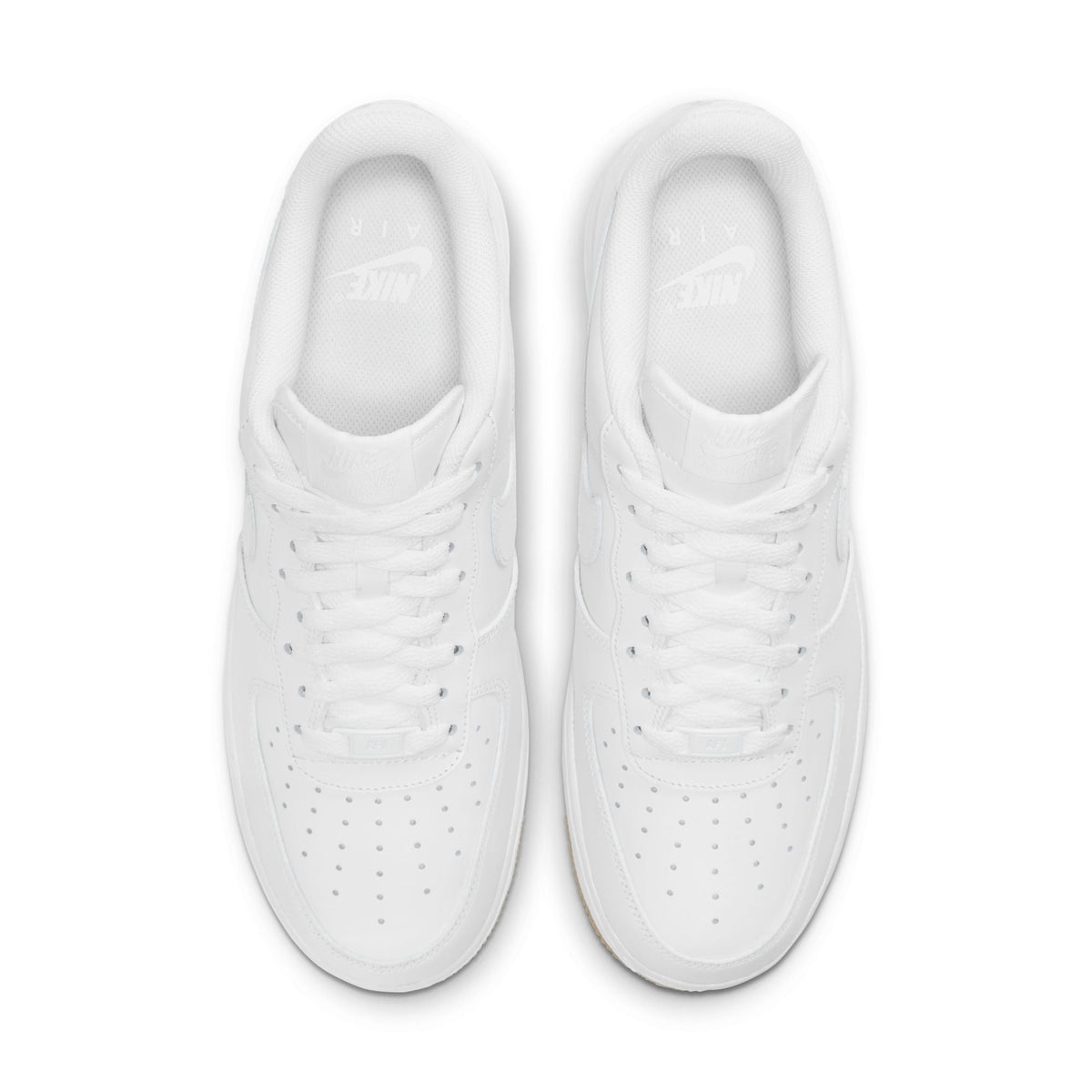 Nike men's Air Force 1 '07 white and gum sneakers by Denim Exchange