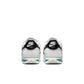 White and black Nike women's Cortez leather sneakers, showcasing classic design and sporty style.